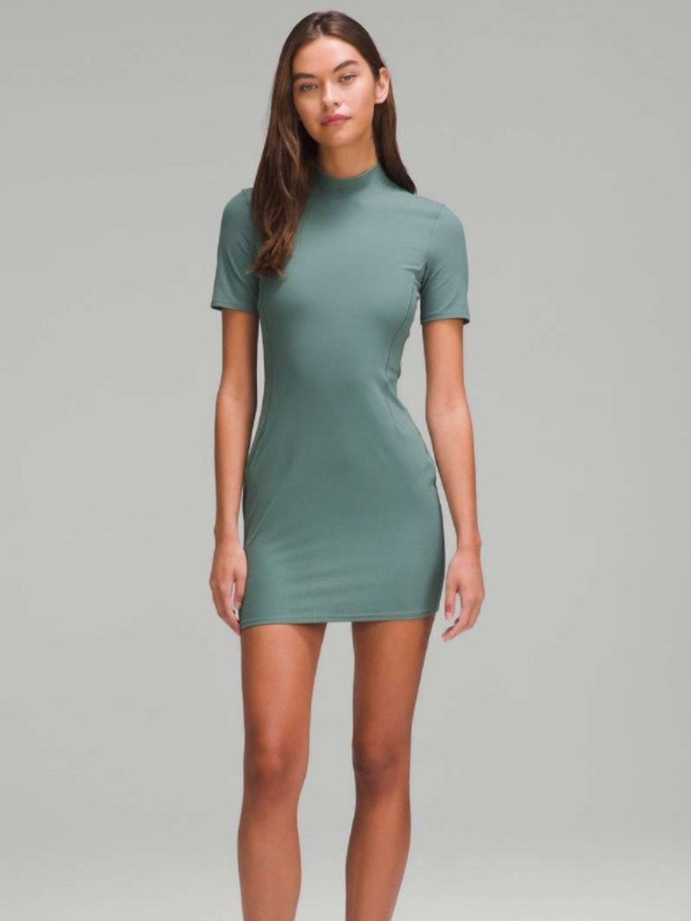 Lululemon All Aligned Ribbed Short Sleeve Dress